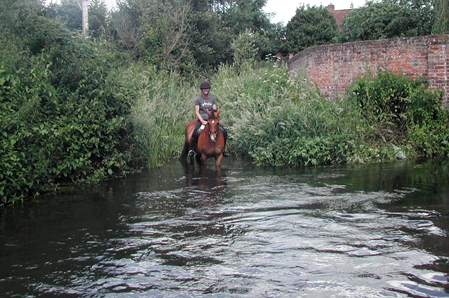 Jouldings Ford with rider