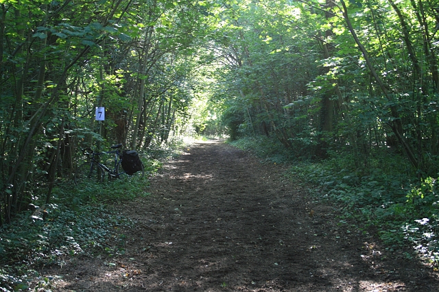 Ticket on sand track